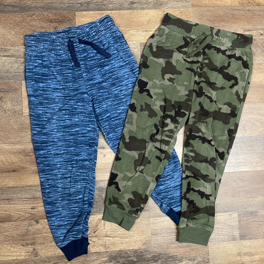 New Mix Kids Blue and Camouflage Joggers